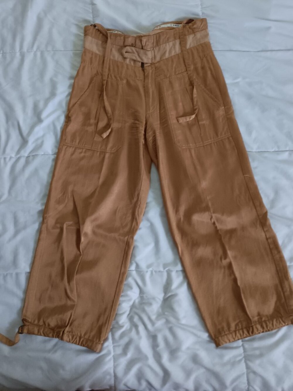 Vintage Y2k 90s 00s Gold Joggers Womens Size 28